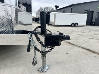 New 2025 Bighorn R&M 8.5x24 + 2’V Nose Rear Ramp Enclosed Cargo Trailer Car Hauler