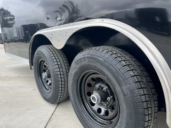 New 2025 Bighorn R&M 8.5x24 + 2’V Nose Rear Ramp Enclosed Cargo Trailer Car Hauler