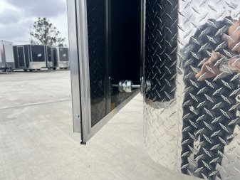 New 2025 Bighorn R&M 8.5x24 + 2’V Nose Rear Ramp Enclosed Cargo Trailer Car Hauler