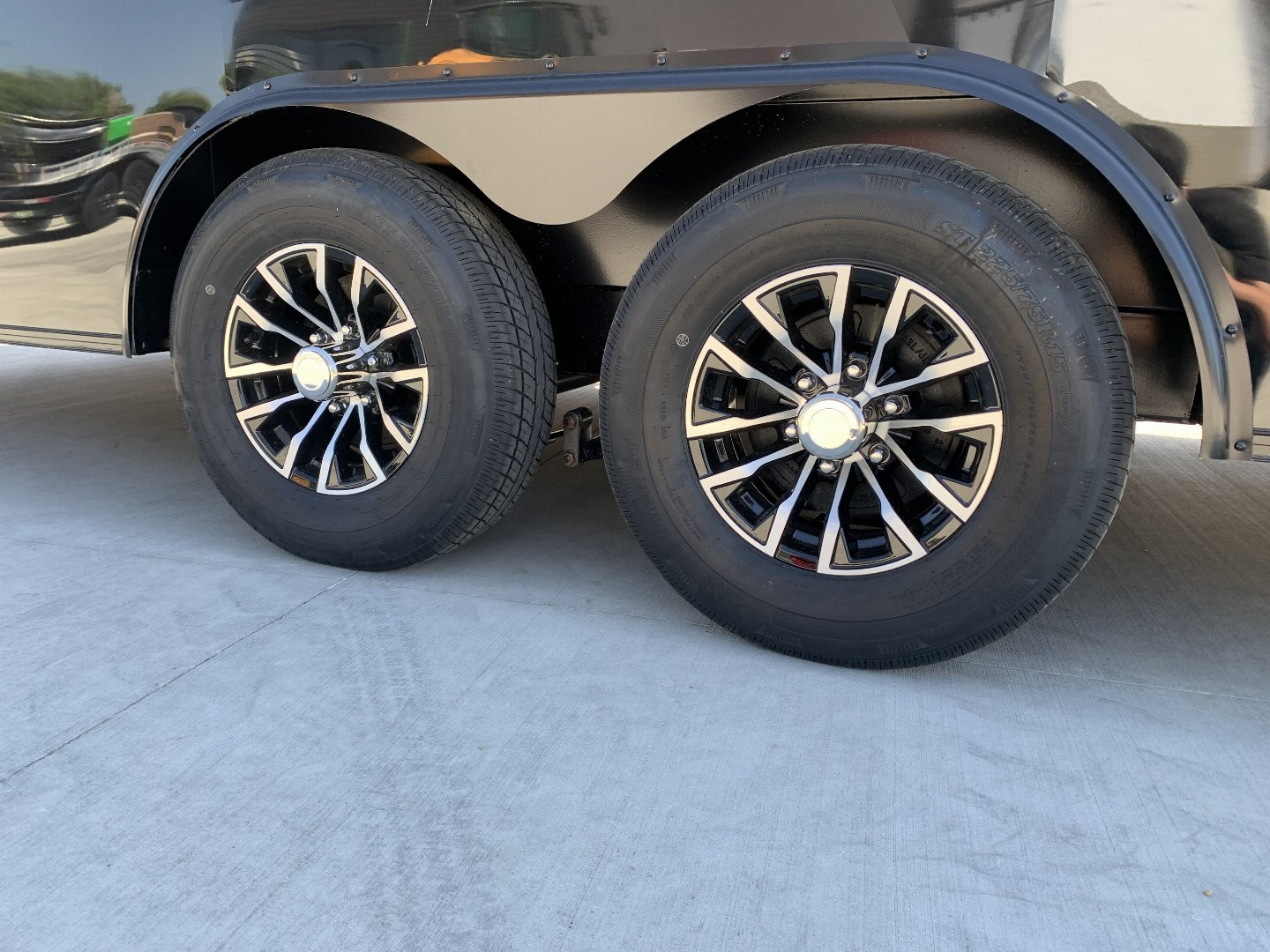 New NEW 2025 AERO 8.5x24 +2’V TALL 7’ .080 POLYCORE exterior BLACKOUT  EDITION - QUALITY Enclosed Rear Ramp Car Hauler Cargo Trailer