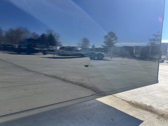 New NEW 2025 AERO 8.5x24 +2’V TALL 7’ .080 POLYCORE exterior BLACKOUT  EDITION - QUALITY Enclosed Rear Ramp Car Hauler Cargo Trailer