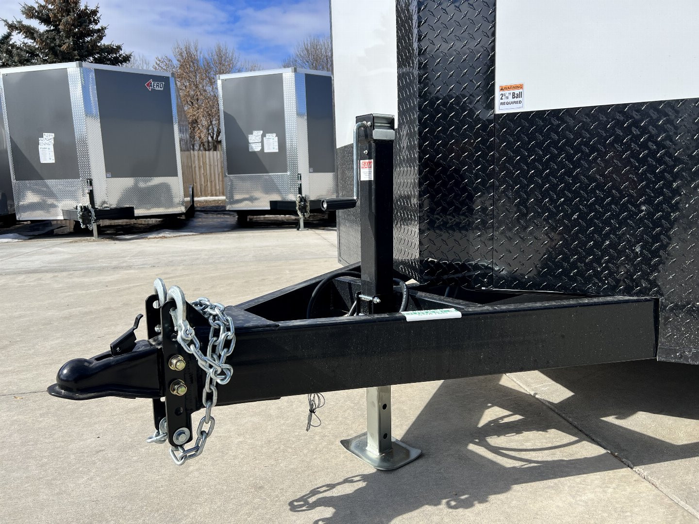 New NEW 2025 AERO 8.5x24 +2’V 7' TALL BLACKOUT  EDITION - QUALITY Enclosed Rear Ramp Car Hauler Cargo Trailer