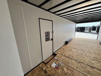 New NEW 2025 AERO 8.5x24 +2’V 7' TALL BLACKOUT  EDITION - QUALITY Enclosed Rear Ramp Car Hauler Cargo Trailer