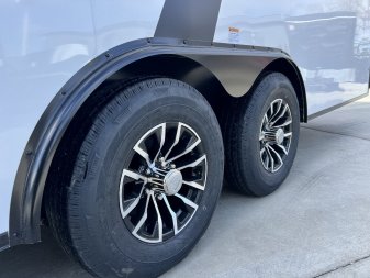 New NEW 2025 AERO 8.5x24 +2’V 7' TALL BLACKOUT  EDITION - QUALITY Enclosed Rear Ramp Car Hauler Cargo Trailer