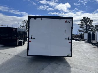 New NEW 2025 AERO 8.5x24 +2’V 7' TALL BLACKOUT  EDITION - QUALITY Enclosed Rear Ramp Car Hauler Cargo Trailer