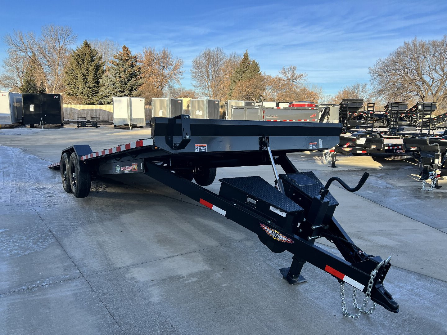 New NEW 2025 H&H Speedloader 24’ POWER TILT Drive Over Fender flatbed EXTRA WIDE 102” 2-7000 lb axles = 14K