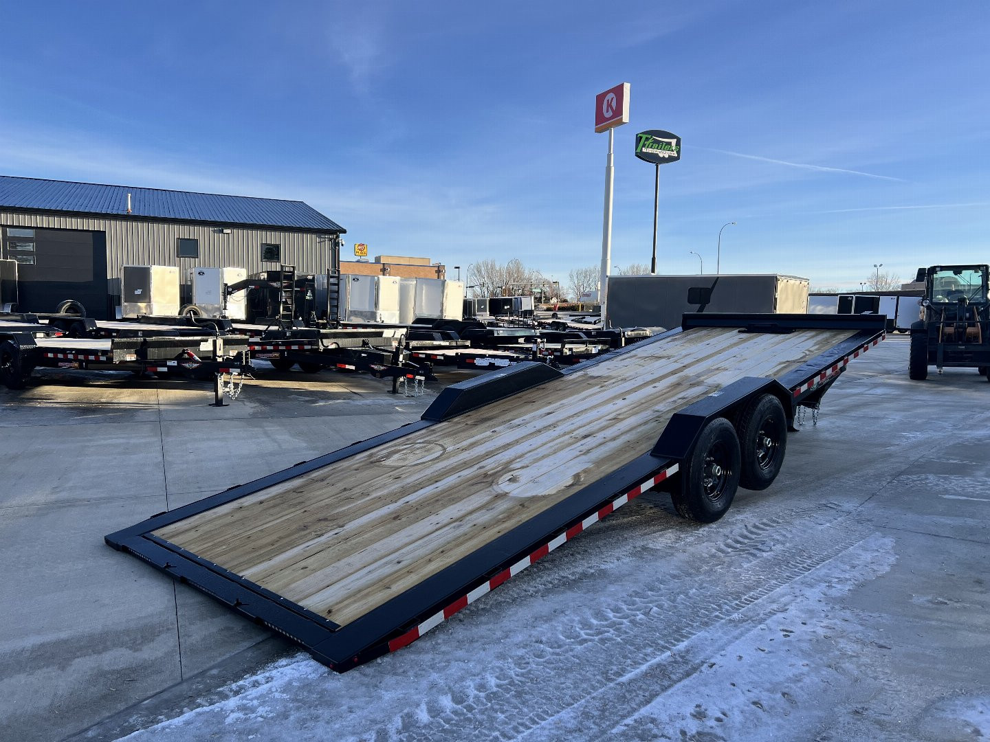 New NEW 2025 H&H Speedloader 24’ POWER TILT Drive Over Fender flatbed EXTRA WIDE 102” 2-7000 lb axles = 14K