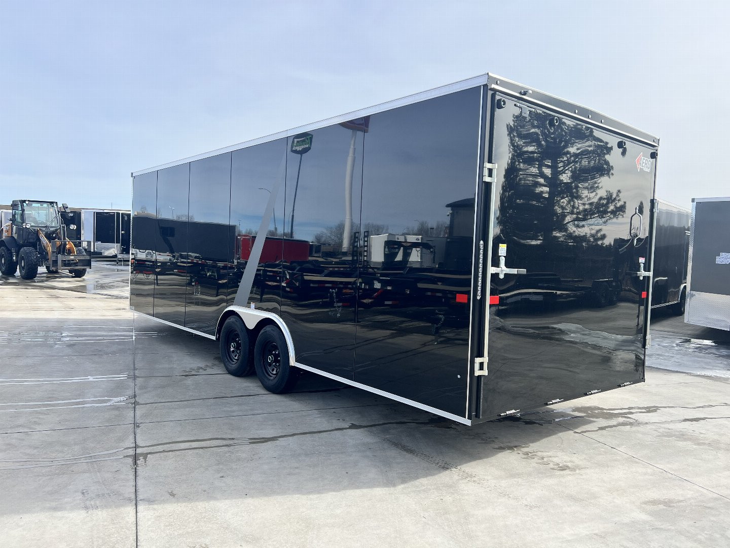 New NEW 2025 AERO 8.5x24 + 2’V, 7’ TALL, WHITE Interior, QUALITY Enclosed Rear Ramp Car Hauler Cargo Trailer