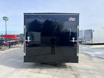New NEW 2025 AERO 8.5x24 + 2’V, 7’ TALL, WHITE Interior, QUALITY Enclosed Rear Ramp Car Hauler Cargo Trailer