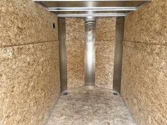 New 2025 R&M (Bighorn) 5x10  +2’V Nose Rear Ramp Enclosed Cargo