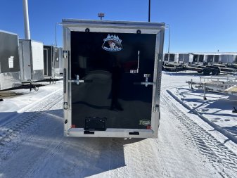 New 2025 R&M (Bighorn) 5x10  +2’V Nose Rear Ramp Enclosed Cargo