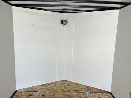 New NEW 2026 AERO 8.5x28 +2’V, 7’ TALL, WHITE Interior, QUALITY Enclosed Rear Ramp Car Hauler Cargo Trailer