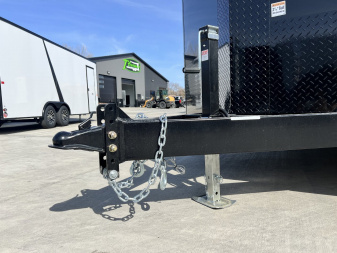 New 2025 AERO 8.5x20 +2’V 7' TALL WHITE Interior 4'X4' ESCAPE DOOR, BLACKOUT  EDITION QUALITY .080 Poly Core Enclosed Rear Ramp Car Hauler Cargo Trailer