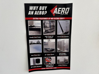 New 2025 AERO 8.5x20 +2’V 7' TALL WHITE Interior 4'X4' ESCAPE DOOR, BLACKOUT  EDITION QUALITY .080 Poly Core Enclosed Rear Ramp Car Hauler Cargo Trailer