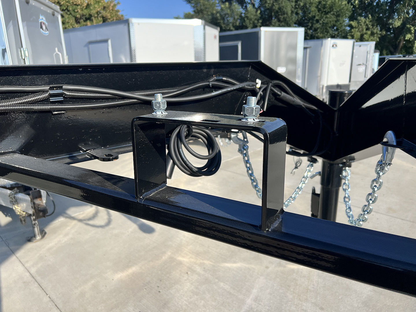 New 2025 H&H Gooseneck POWER TILT 24' 2-7000lb  axles=14K DRIVE OVER FENDER Car Hauler Trailer