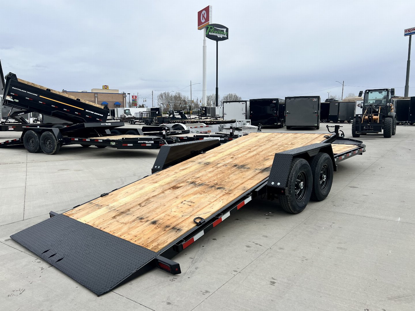 New 2026 Southland 22 ft = 16 ft Tilt + 6 ft flat Gravity Tilt Heavy Duty 14K Trailer