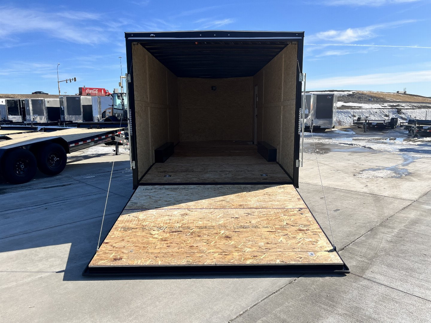 New NEW 2025 AERO 8.5x20 +2’V, 7’ TALL,3/8" wood Interior, QUALITY Enclosed Rear Ramp Car Hauler Cargo Trailer