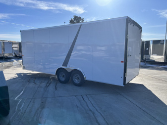 New NEW 2025 AERO 8.5x20 +2’V, 7’ TALL,3/8" wood Interior, QUALITY Enclosed Rear Ramp Car Hauler Cargo Trailer