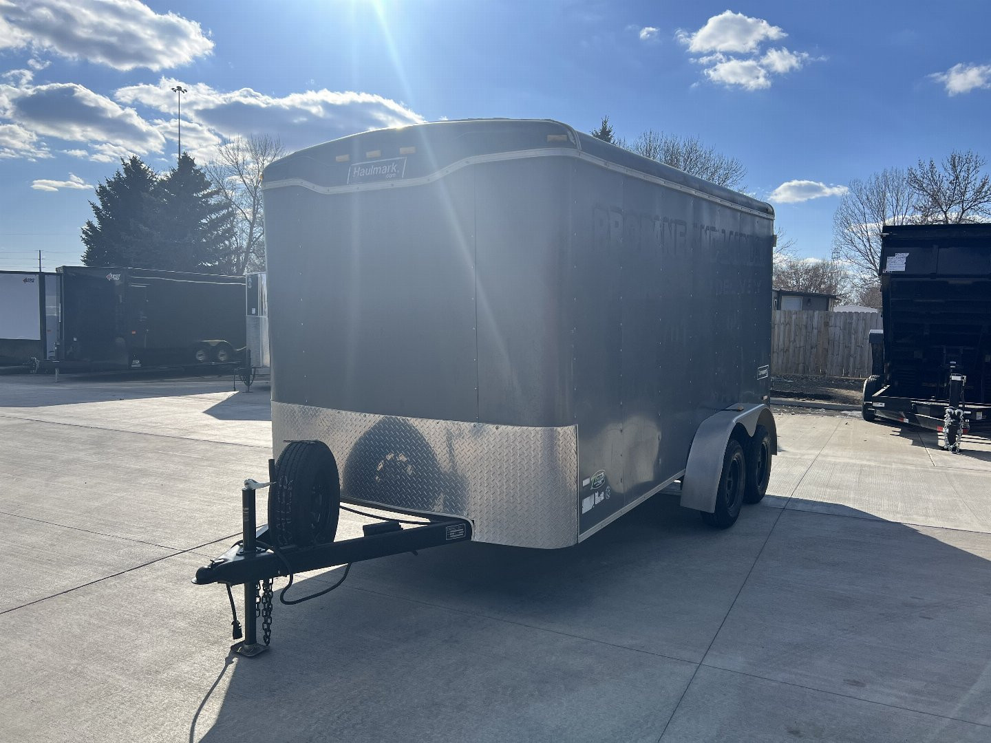 Used 2005 7x14 Haulmark Double Doors enclosed Trailer