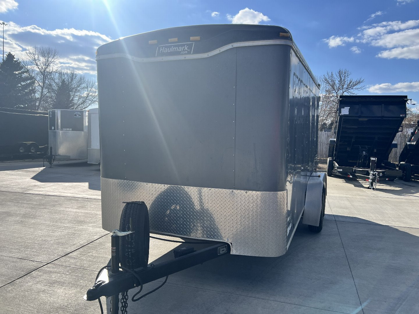 Used 2005 7x14 Haulmark Double Doors enclosed Trailer
