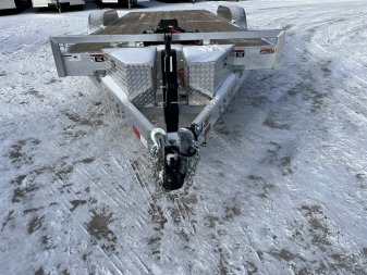 New NEW 2025 H&H Speedloader with 12K WINCH ALUMINUM 20’ POWER TILTbed flatbed Trailer 2-7000 lb axles =14K