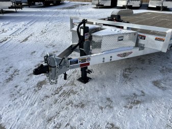 New NEW 2025 H&H Speedloader with 12K WINCH ALUMINUM 20’ POWER TILTbed flatbed Trailer 2-7000 lb axles =14K
