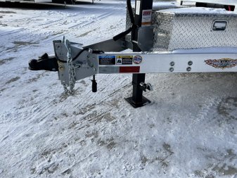 New NEW 2025 H&H Speedloader with 12K WINCH ALUMINUM 20’ POWER TILTbed flatbed Trailer 2-7000 lb axles =14K