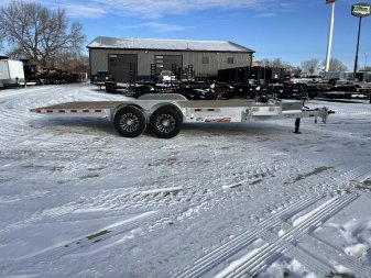 New NEW 2025 H&H Speedloader with 12K WINCH ALUMINUM 20’ POWER TILTbed flatbed Trailer 2-7000 lb axles =14K