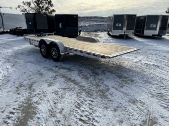 New NEW 2025 H&H Speedloader with 12K WINCH ALUMINUM 20’ POWER TILTbed flatbed Trailer 2-7000 lb axles =14K