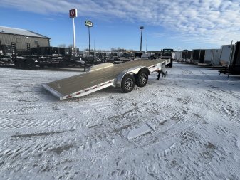 New NEW 2025 H&H Speedloader with 12K WINCH ALUMINUM 20’ POWER TILTbed flatbed Trailer 2-7000 lb axles =14K