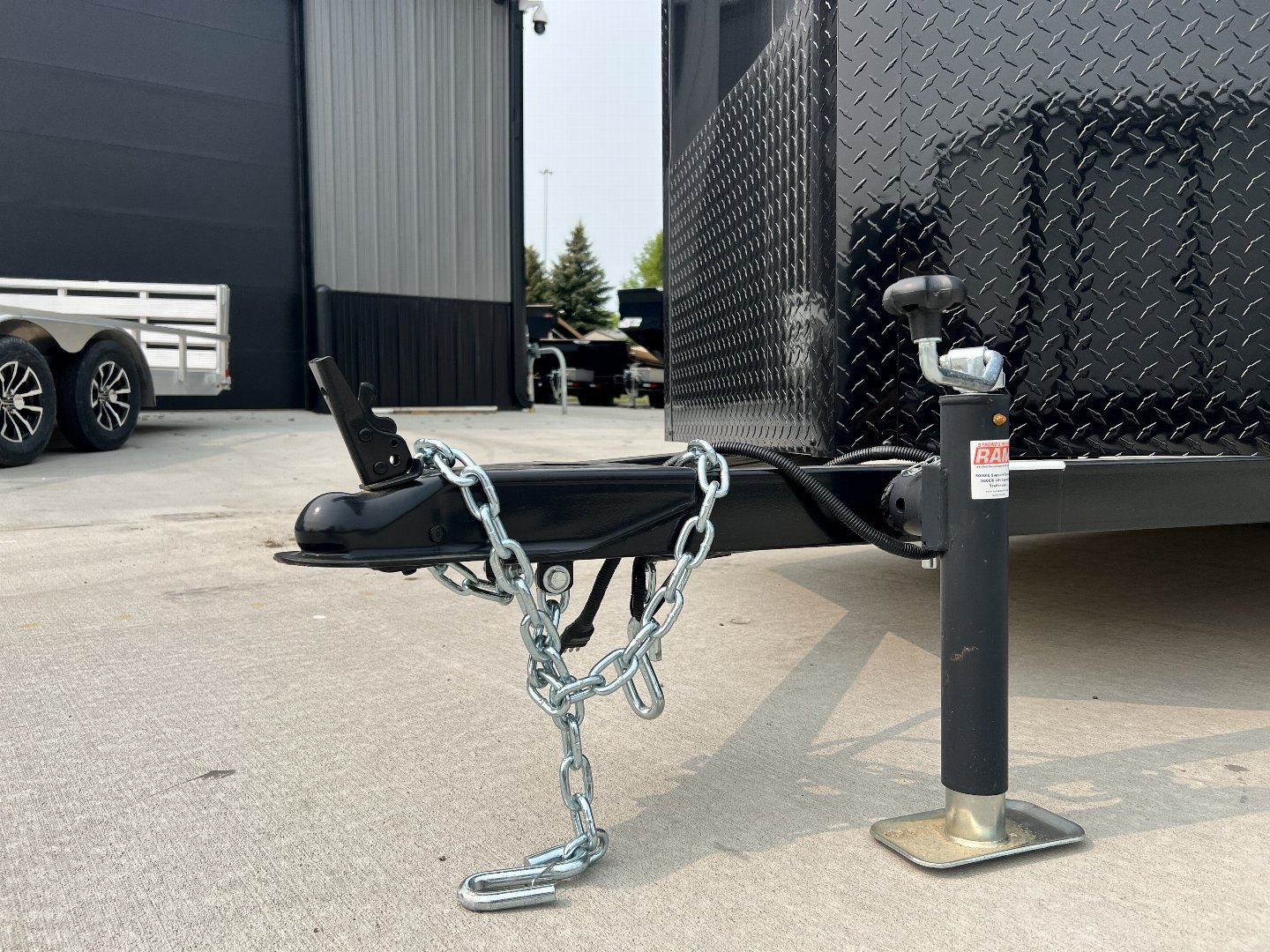 New NEW 2025 AERO 6x12 +2V BLACKOUT Edition, White Interior, QUALITY Enclosed Rear Ramp Cargo Trailer