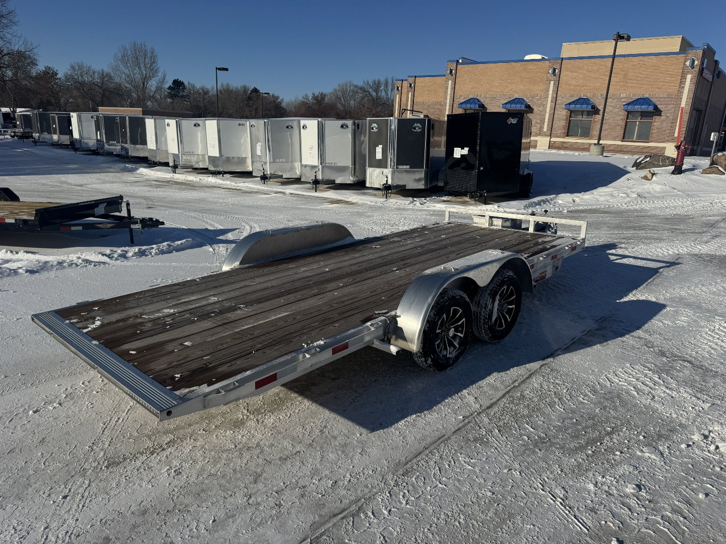 New NEW 2025 H&H Speedloader Low Profile ALUMINUM 18’ POWER TILT 2-3500 lb axles=7K Tilt Trailer