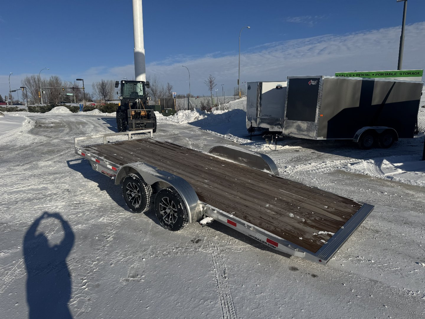 New NEW 2025 H&H Speedloader Low Profile ALUMINUM 18’ POWER TILT 2-3500 lb axles=7K Tilt Trailer