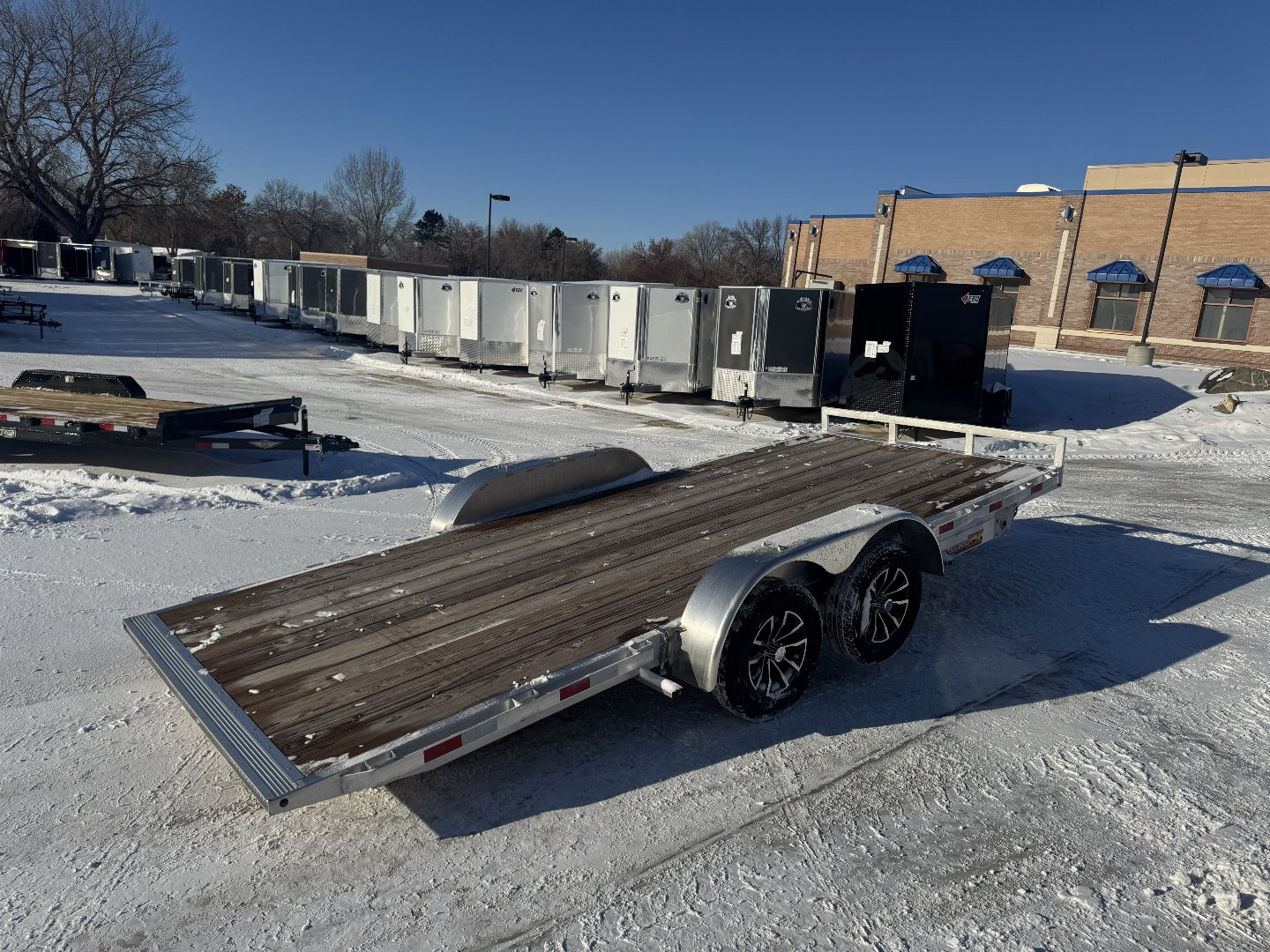 New NEW 2025 H&H Speedloader Low Profile ALUMINUM 18’ POWER TILT 2-3500 lb axles=7K Tilt Trailer