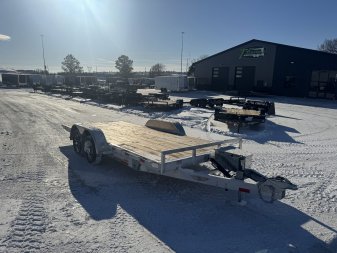 New NEW 2025 H&H Speedloader Low Profile ALUMINUM 18’ POWER TILT 2-3500 lb axles=7K Tilt Trailer
