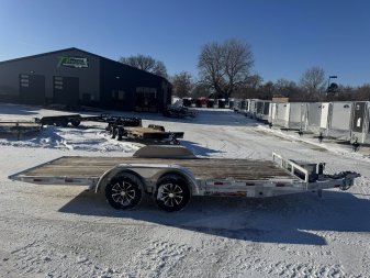 New NEW 2025 H&H Speedloader Low Profile ALUMINUM 18’ POWER TILT 2-3500 lb axles=7K Tilt Trailer