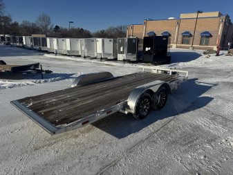 New NEW 2025 H&H Speedloader Low Profile ALUMINUM 18’ POWER TILT 2-3500 lb axles=7K Tilt Trailer