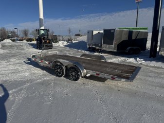 New NEW 2025 H&H Speedloader Low Profile ALUMINUM 18’ POWER TILT 2-3500 lb axles=7K Tilt Trailer