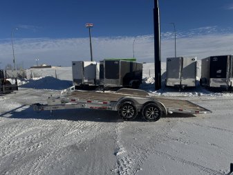 New NEW 2025 H&H Speedloader Low Profile ALUMINUM 18’ POWER TILT 2-3500 lb axles=7K Tilt Trailer