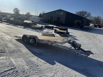New NEW 2025 H&H Speedloader Low Profile ALUMINUM 18’ POWER TILT 2-3500 lb axles=7K Tilt Trailer