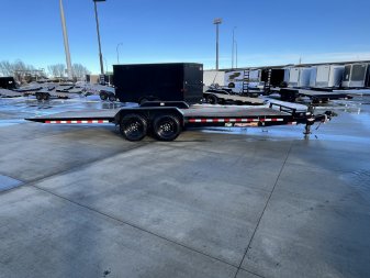 New NEW 2024 H&H Speedloader 24’ POWER TILTbed flatbed Trailer 2-7000 lb axles =14K