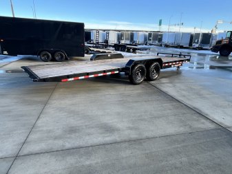 New NEW 2024 H&H Speedloader 24’ POWER TILTbed flatbed Trailer 2-7000 lb axles =14K