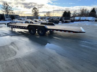 New NEW 2024 H&H Speedloader 24’ POWER TILTbed flatbed Trailer 2-7000 lb axles =14K