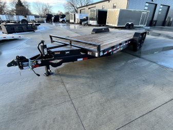 New NEW 2024 H&H Speedloader 24’ POWER TILTbed flatbed Trailer 2-7000 lb axles =14K