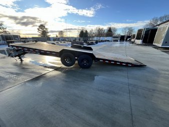 New NEW 2024 H&H Speedloader 24’ POWER TILTbed flatbed Trailer 2-7000 lb axles =14K