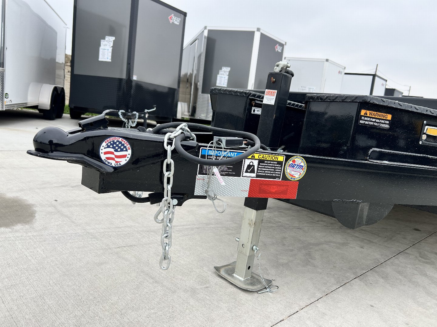 New NEW 2025 H&H Speedloader 18’ POWER TILT 2-3500 lb axles=7K winch plate Tilt Trailer