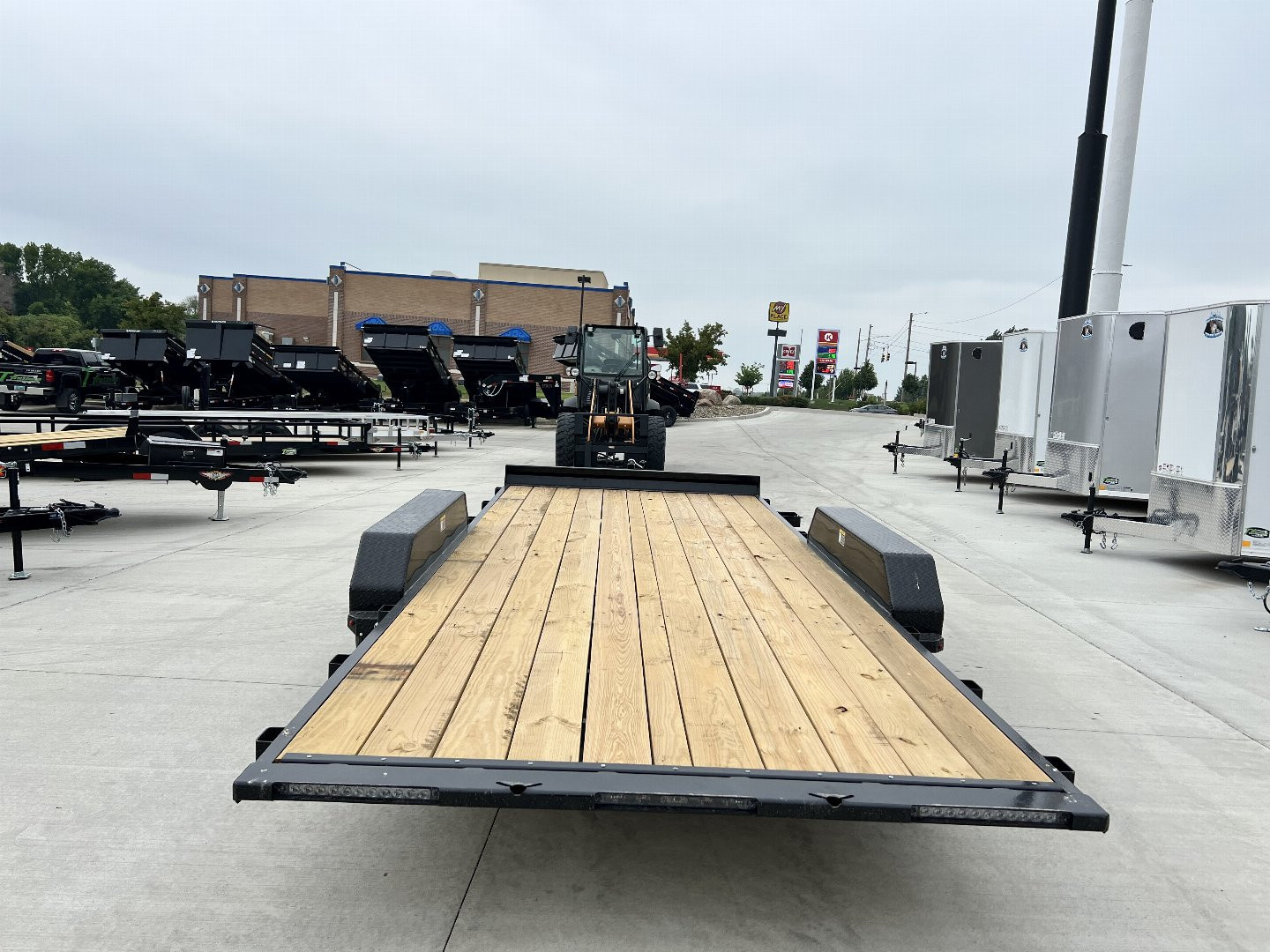 New NEW 2025 H&H Speedloader 18’ POWER TILT 2-3500 lb axles=7K winch plate Tilt Trailer