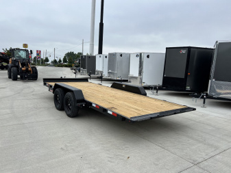 New NEW 2025 H&H Speedloader 18’ POWER TILT 2-3500 lb axles=7K winch plate Tilt Trailer