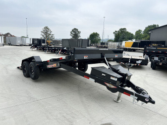 New NEW 2025 H&H Speedloader 18’ POWER TILT 2-3500 lb axles=7K winch plate Tilt Trailer