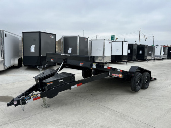 New NEW 2025 H&H Speedloader 18’ POWER TILT 2-3500 lb axles=7K winch plate Tilt Trailer
